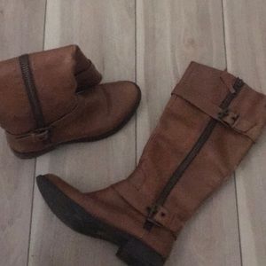 Brown Steve Madden knee boots